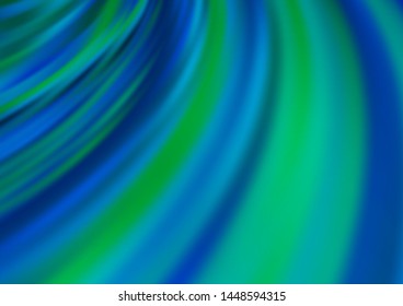 Light BLUE vector template with abstract lines. Modern gradient abstract illustration with bandy lines. Marble design for your web site.