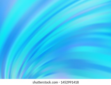 Light BLUE vector template with abstract lines. A vague circumflex abstract illustration with gradient. The elegant pattern for brand book.