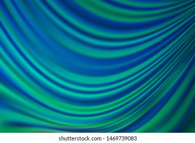 Light BLUE vector template with abstract lines. Creative geometric illustration in marble style with gradient. Pattern for your business design.