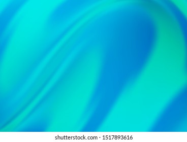 Light BLUE vector template with abstract lines. Blurred geometric sample with gradient bubbles.  Pattern for your business design.