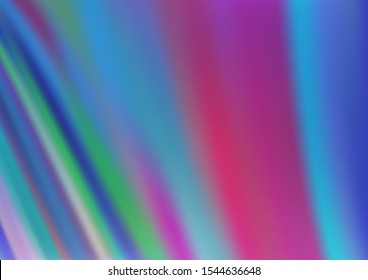 Light BLUE vector template with abstract lines. Modern gradient abstract illustration with bandy lines. Marble design for your web site.