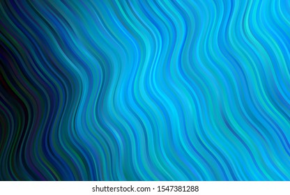 Light BLUE vector template with abstract lines. Geometric illustration in marble style with gradient.  A new texture for your  ad, booklets, leaflets.