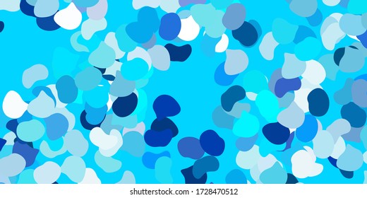 Light blue vector template with abstract forms. Colorful illustration with simple gradient shapes. Smart design for your business.