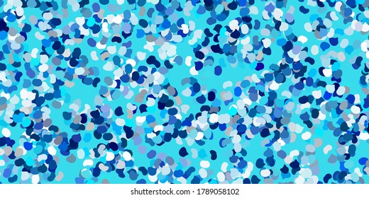 Light blue vector template with abstract forms. Colorful illustration with simple gradient shapes. Modern design for your ads.