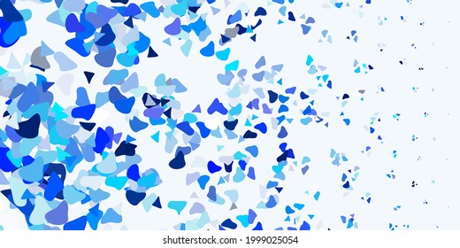 Light blue vector template with abstract forms. Illustration with colorful shapes in abstract style. Background for cell phones.