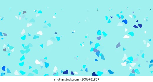 Light blue vector template with abstract forms. Colorful illustration with simple gradient shapes. Background for cell phones.