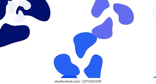 Light blue vector template with abstract forms. Colorful illustration with simple gradient shapes. Background for cell phones.