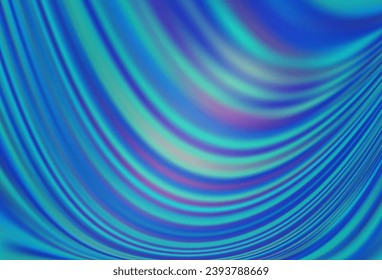Light BLUE vector template with abstract lines. Shining crooked illustration in marble style. New composition for your brand book.