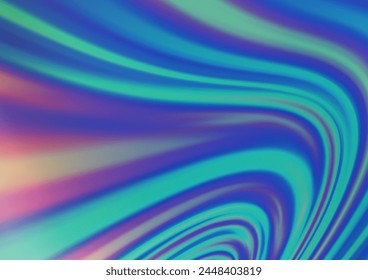 Light BLUE vector template with abstract lines. Brand new colored illustration in marble style with gradient. A completely new marble design for your business.