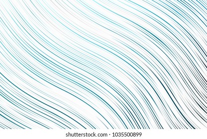 Light BLUE vector template with bent lines. Shining crooked illustration in marble style. The elegant pattern for brand book.