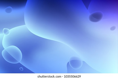 Light BLUE vector template with bent lines. Brand-new colored illustration in memphis style with gradient. Pattern for your business design.