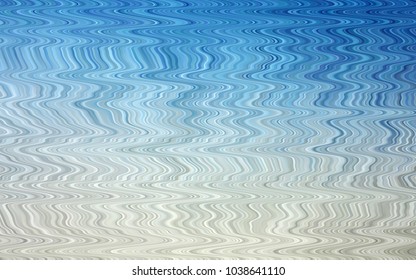 Light BLUE vector template with bent lines. Geometric illustration in marble style with gradient.  Pattern for your business design.
