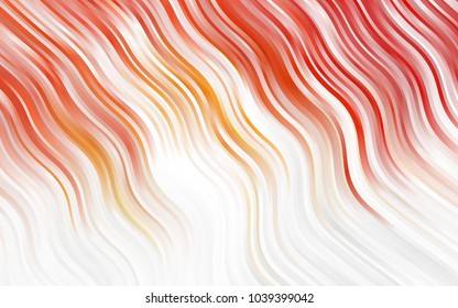 Light BLUE vector template with bent ribbons. A sample with blurred bubble shapes. The template for cell phone backgrounds.