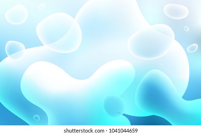 Light BLUE vector template with bent lines. Creative illustration in halftone memphis style with gradient. New composition for your brand book.