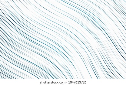 Light BLUE vector template with bent lines. An elegant bright illustration with gradient. Marble style for your business design.