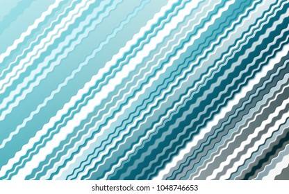 Light BLUE vector template with bent lines. A vague circumflex abstract illustration with gradient. Marble style for your business design.