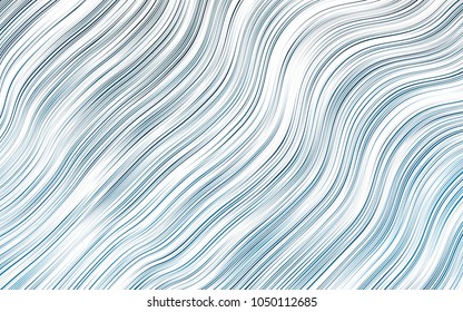 Light BLUE vector template with bent ribbons. A completely new color illustration in marble style. A completely new template for your business design.