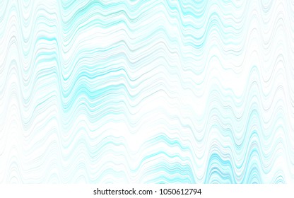 Light BLUE vector template with bent lines. Blurred geometric sample with gradient bubbles.  The template for cell phone backgrounds.