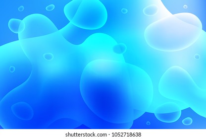Light BLUE vector template with bent ribbons. A completely new color illustration in memphis style. Memphis design for your web site.
