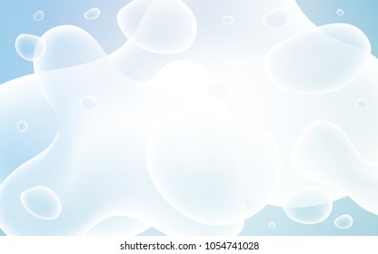 Light BLUE vector template with bent ribbons. An elegant bright illustration with gradient. Pattern for your business design.