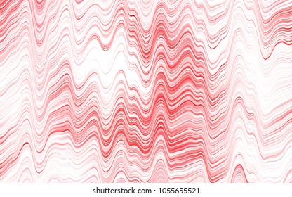 Light BLUE vector template with bent ribbons. Glitter abstract illustration with wry lines. Textured wave pattern for backgrounds.