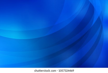 Light BLUE vector template with bent ribbons. Geometric illustration in marble style with gradient.  The elegant pattern for brand book.