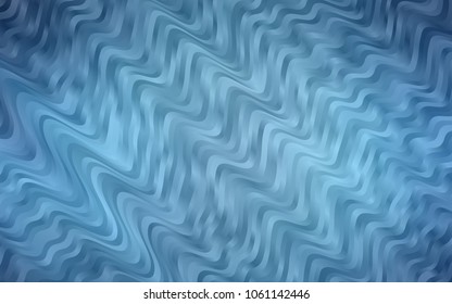 Light BLUE vector template with bent ribbons. Shining crooked illustration in marble style. Marble design for your web site.