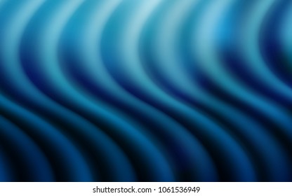 Light BLUE vector template with bent lines. A sample with blurred bubble shapes. New composition for your brand book.