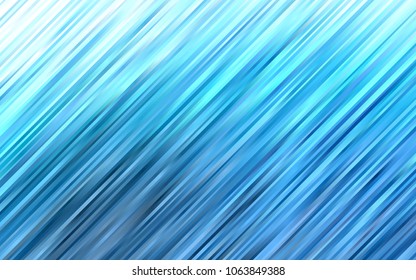 Light BLUE vector template with bent lines. A vague circumflex abstract illustration with gradient. Textured wave pattern for backgrounds.