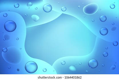 Light BLUE vector template with bent lines. Creative illustration in halftone memphis style with gradient. Memphis design for your web site.