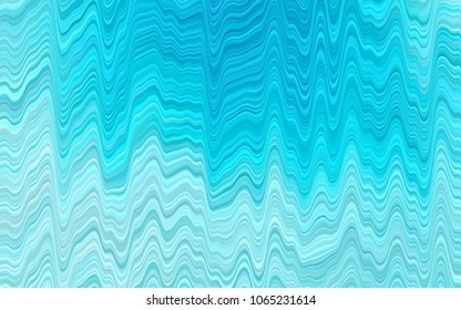 Light BLUE vector template with bent lines. An elegant bright illustration with gradient. Brand-new design for your ads, poster, banner.