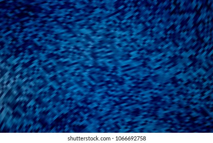 Light BLUE vector template with bent lines. Glitter abstract illustration with wry lines. A new texture for your  ad, booklets, leaflets.