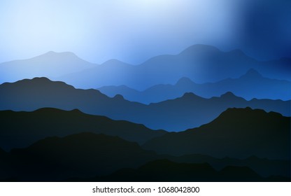 Light BLUE vector template with bent lines. A vague circumflex abstract illustration with gradient. The best blurred design for your business.