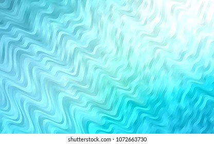 Light BLUE vector template with bent lines. Colorful illustration in abstract marble style with gradient. A new texture for your  ad, booklets, leaflets.