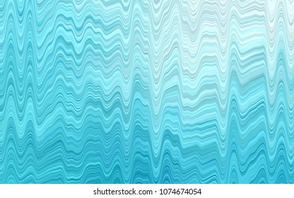 Light BLUE vector template with bent ribbons. Blurred geometric sample with gradient bubbles.  Brand-new design for your ads, poster, banner.