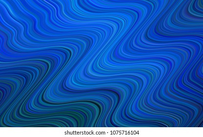 Light BLUE vector template with bent ribbons. Creative geometric illustration in marble style with gradient. Textured wave pattern for backgrounds.