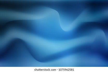 Light BLUE vector template with bent lines. Glitter abstract illustration with wry lines. Textured wave pattern for backgrounds.