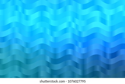 Light BLUE vector template with bent ribbons. Creative geometric illustration in marble style with gradient. Textured wave pattern for backgrounds.