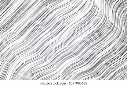 Light BLUE vector template with bent lines. A sample with blurred bubble shapes. Pattern for your business design.