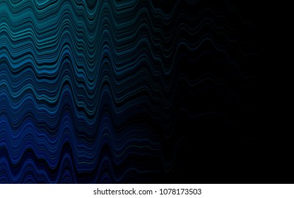 Light BLUE vector template with bent ribbons. Geometric illustration in marble style with gradient.  New composition for your brand book.