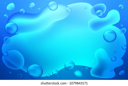 Light BLUE vector template with bent lines. Colorful illustration in abstract memphis style with gradient. A new texture for your  ad, booklets, leaflets.