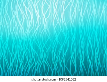 Light BLUE vector template with bent lines. Creative geometric illustration in marble style with gradient. Marble style for your business design.