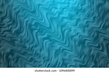 Light BLUE vector template with bent lines. Creative geometric illustration in marble style with gradient. The template for cell phone backgrounds.