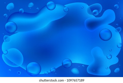 Light BLUE vector template with bent ribbons. Creative geometric illustration in memphis style with gradient. Brand-new design for your ads, poster, banner.