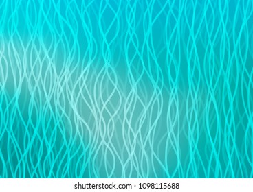 Light BLUE vector template with bent ribbons. Creative geometric illustration in marble style with gradient. Marble design for your web site.