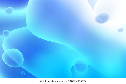 Light BLUE vector template with bent ribbons. Colorful abstract illustration with gradient lines. A new texture for your  ad, booklets, leaflets.