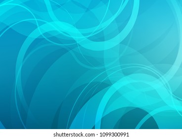 Light BLUE vector template with bent lines. Creative geometric illustration in marble style with gradient. Marble style for your business design.