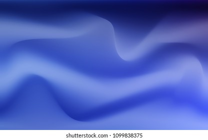 Light BLUE vector template with bent ribbons. Glitter abstract illustration with wry lines. Marble style for your business design.