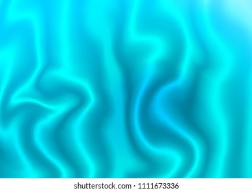 Light BLUE vector template with bent lines. Modern gradient abstract illustration with bandy lines. The elegant pattern for brand book.