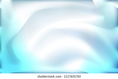 Light BLUE vector template with bent ribbons. Glitter abstract illustration with wry lines. A completely new template for your business design.